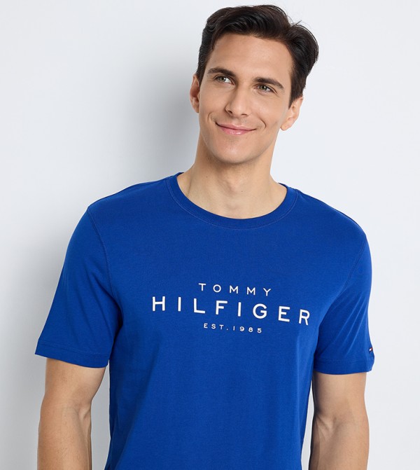 Tommy Hilfiger Tommy Hilfiger - Blue Round Neck T-Shirts