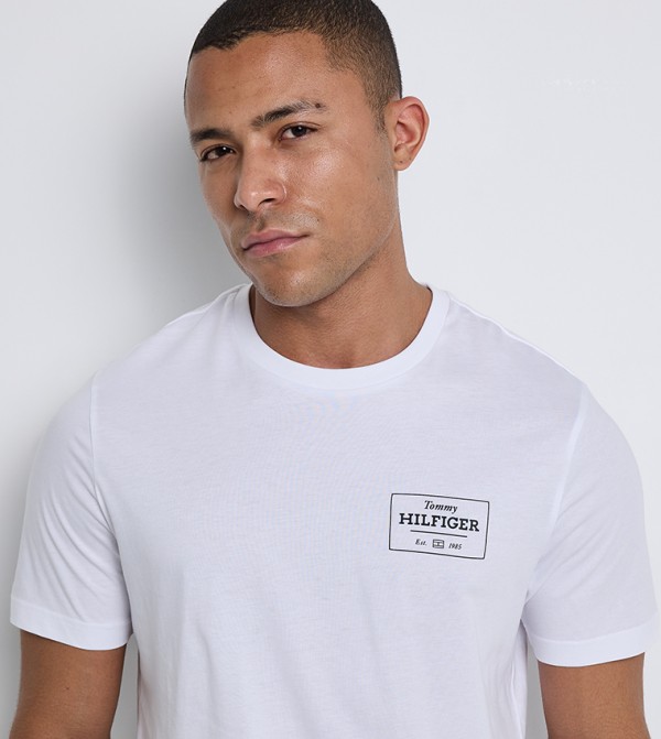 Tommy Hilfiger Tommy Hilfiger - White Round Neck T-Shirts