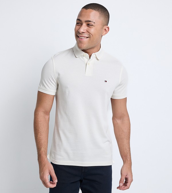 Tommy Hilfiger  Polo T-Shirts - Beige Polo T-shirts