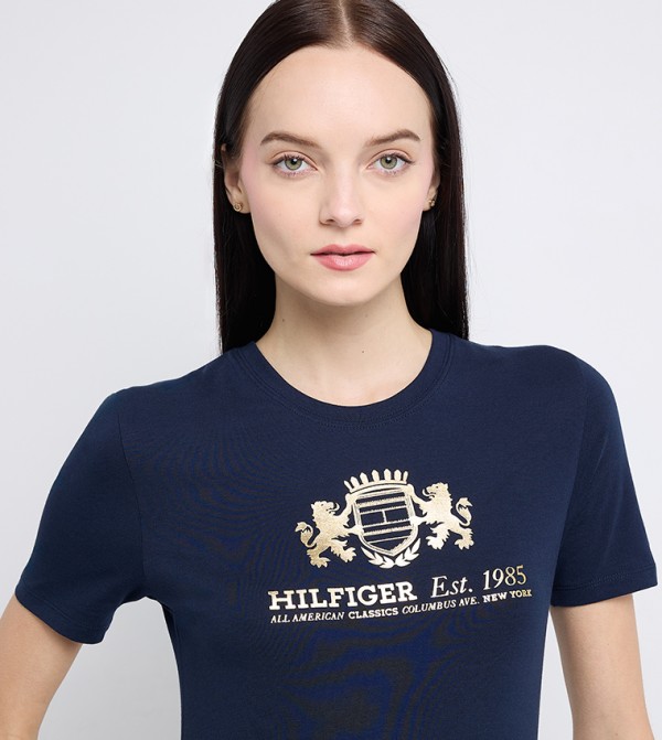 تومي هيلفيغر  تيشيرتات كاجوال - أزرق Short Sleeve T-Shirts