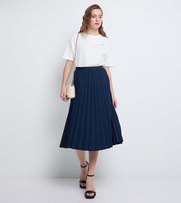 Tommy Hilfiger Tommy Hilfiger - Navy Midi Skirts
