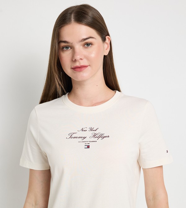 Tommy Hilfiger Tommy Hilfiger - Off White Casual T-Shirts