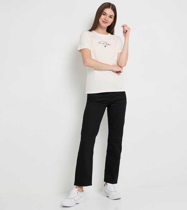 Tommy Hilfiger Tommy Hilfiger - Off White Casual T-Shirts