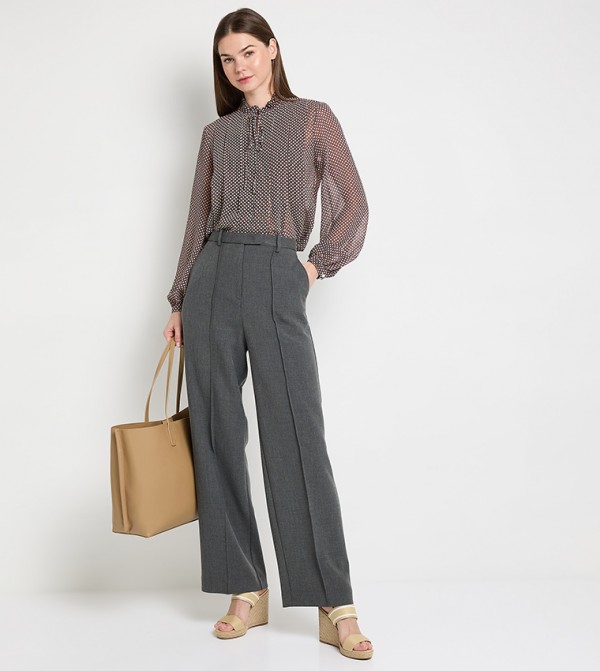 Tommy Hilfiger  Formal Pants - Grey Formal Pants
