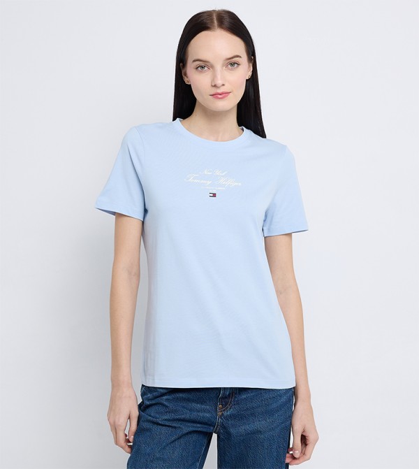 Tommy Hilfiger Women - Blue Short Sleeve T-Shirts
