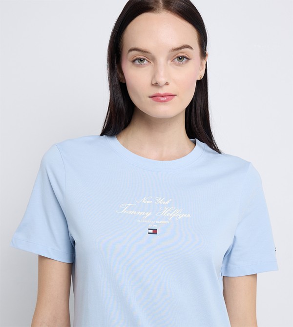 Tommy Hilfiger Women - Blue Short Sleeve T-Shirts