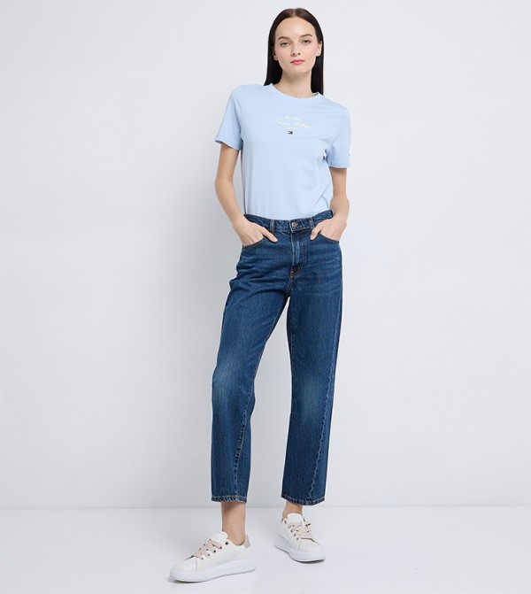 Tommy Hilfiger Women - Blue Short Sleeve T-Shirts