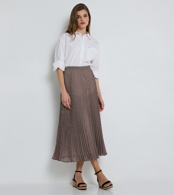 Tommy Hilfiger  Skirts - Brown Midi Skirts