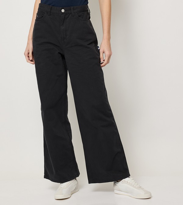 Tommy Jeans  Jeans - Black Wide Leg Jeans