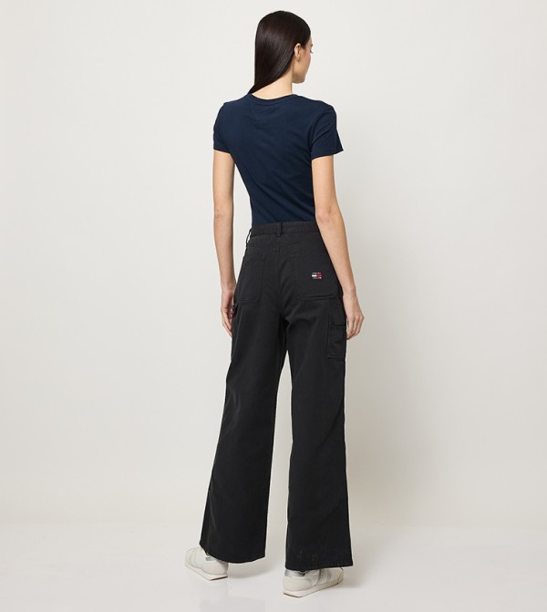 Tommy Jeans  Jeans - Black Wide Leg Jeans