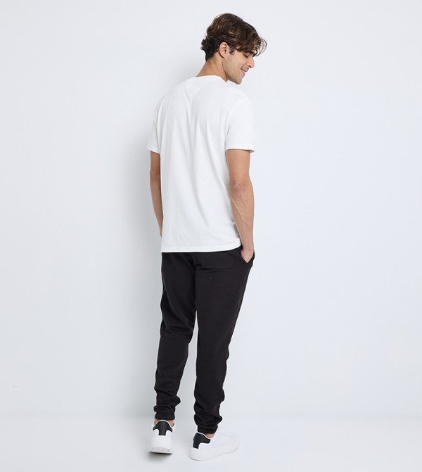 Tommy Hilfiger  - White Round Neck T-Shirts