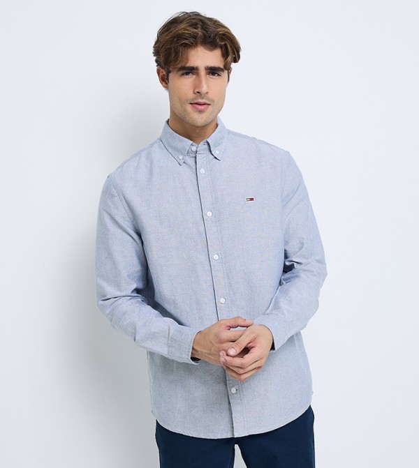 تومي هيلفيغر  قمصان رسمية   - أزرق فاتح Long Sleeves
