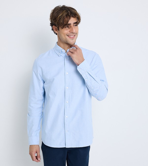 تومي هيلفيغر  قمصان رسمية   - أزرق Long Sleeves