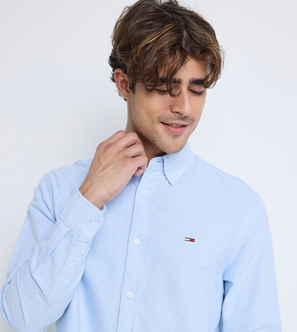 تومي هيلفيغر  قمصان رسمية   - أزرق Long Sleeves