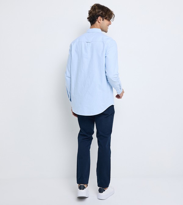 تومي هيلفيغر  قمصان رسمية   - أزرق Long Sleeves