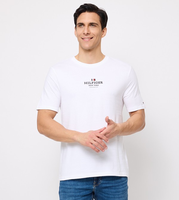Tommy Hilfiger Tommy Hilfiger - White Round Neck T-Shirts