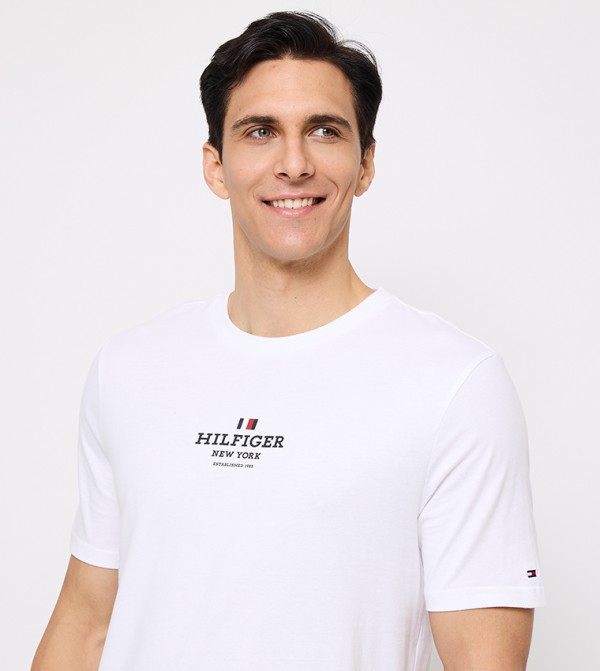 Tommy Hilfiger Tommy Hilfiger - White Round Neck T-Shirts