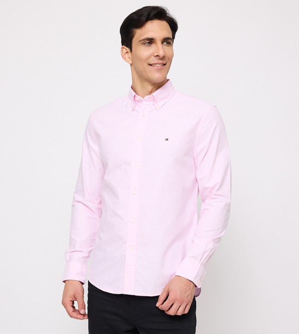 تومي هيلفيغر  قمصان رسمية   - وردي Long Sleeves