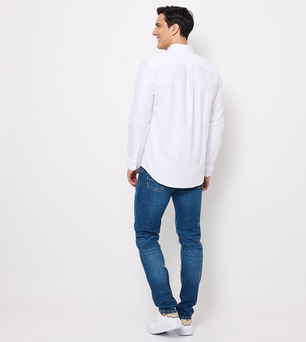 تومي هيلفيغر  قمصان رسمية   - أبيض Long Sleeves