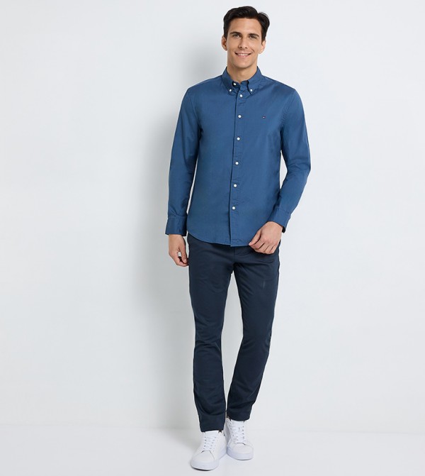 Tommy Hilfiger  Clothing - Blue Long Sleeves