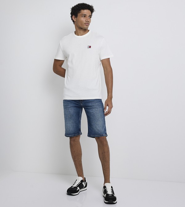 Tommy Jeans TOMMY JEANS - Ecru Casual T-Shirts
