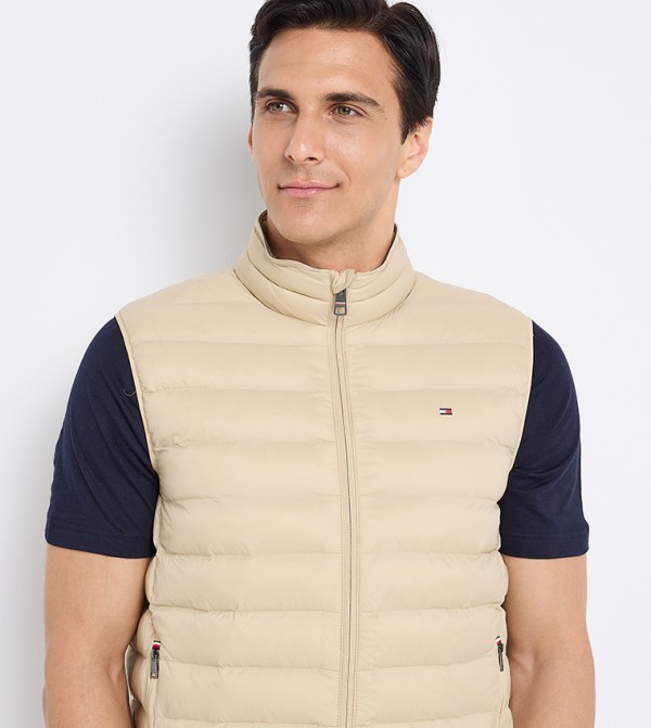 تومي هيلفيغر  ملابس - بيج Puffer Jackets