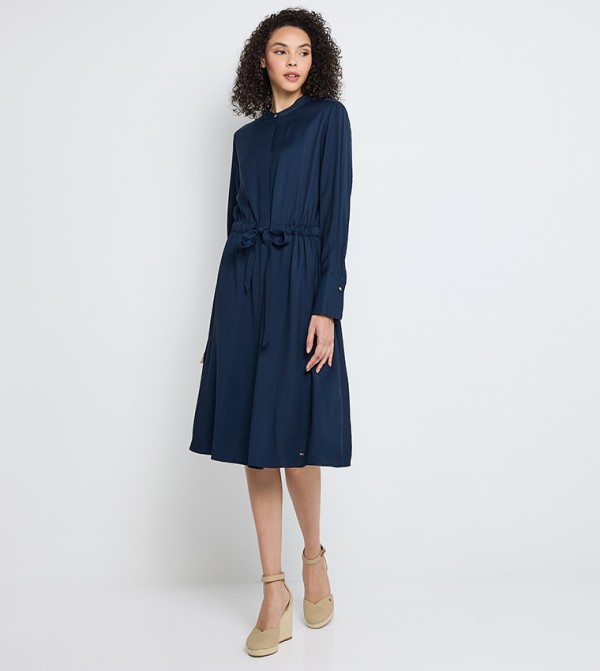 تومي هيلفيغر  - أزرق Midi Dresses