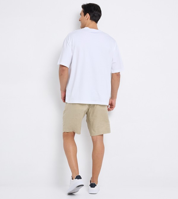 Tommy Hilfiger  T-Shirts - White Round Neck T-Shirts