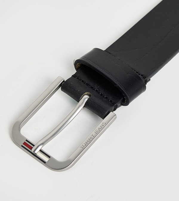 Tommy Jeans  Belts - Black Leather Belts