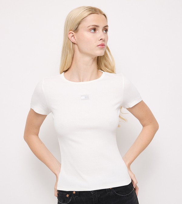 تومي هيلفيغر تومي هيلفيغر - أبيض Short Sleeve T-Shirts