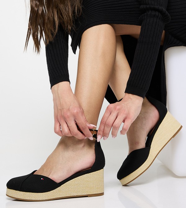Tommy Hilfiger  - Black Wedges