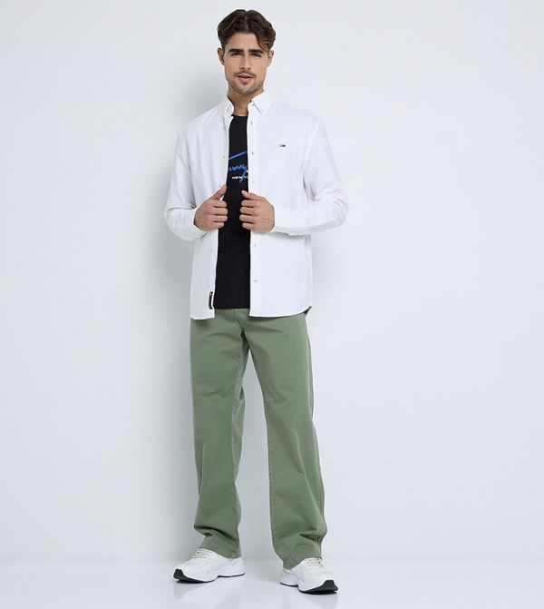 تومي هيلفيغر  قمصان - أبيض Long Sleeves