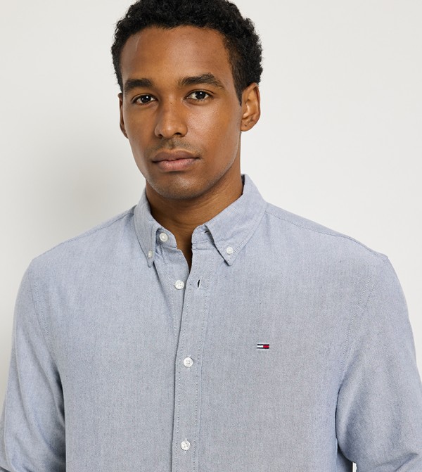 Tommy Jeans  Shirts - Blue Long Sleeves