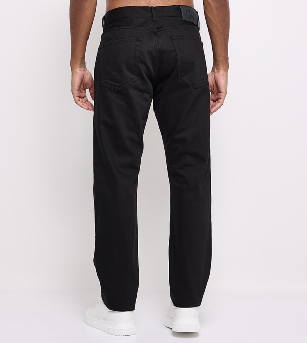 كالفين كلاين  بناطيل جينز - أسود Straight Jeans