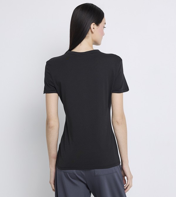 Calvin Klein  T-Shirts - Black Casual T-Shirts