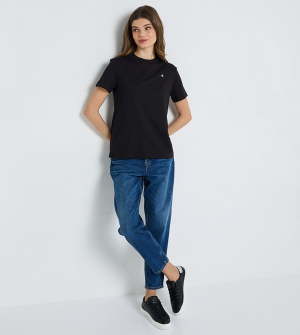 Calvin Klein Jeans  Clothing - Black Casual T-Shirts