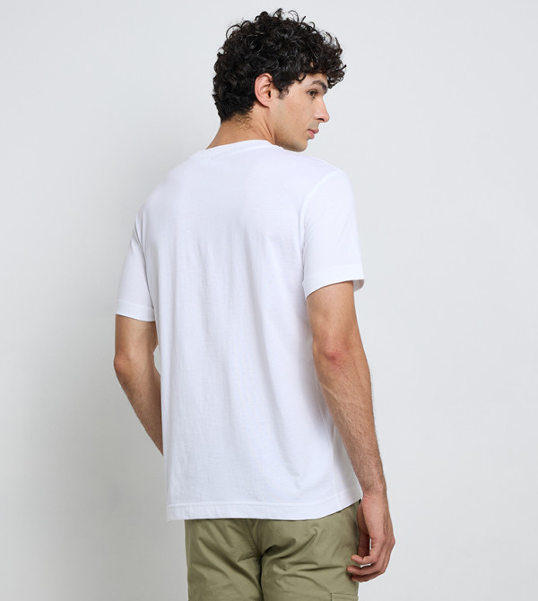 كالفين كلاين كالفين كلاين - أبيض Round Neck T-Shirts