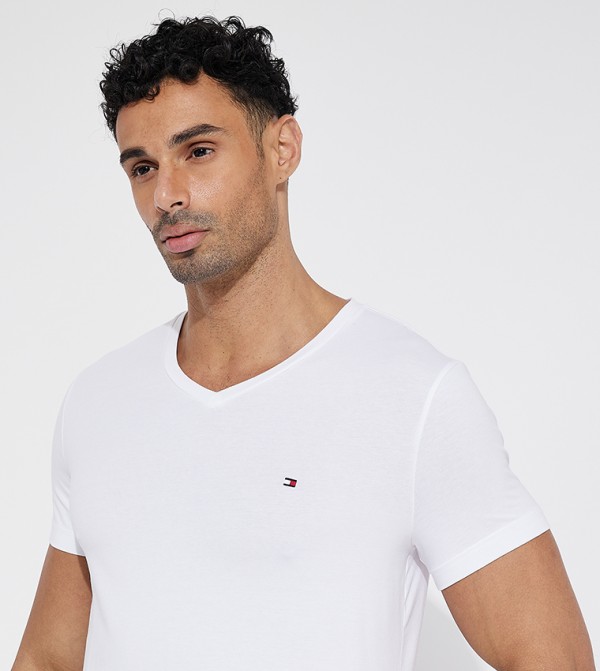 Tommy Hilfiger  T-Shirts - White Casual T-Shirts