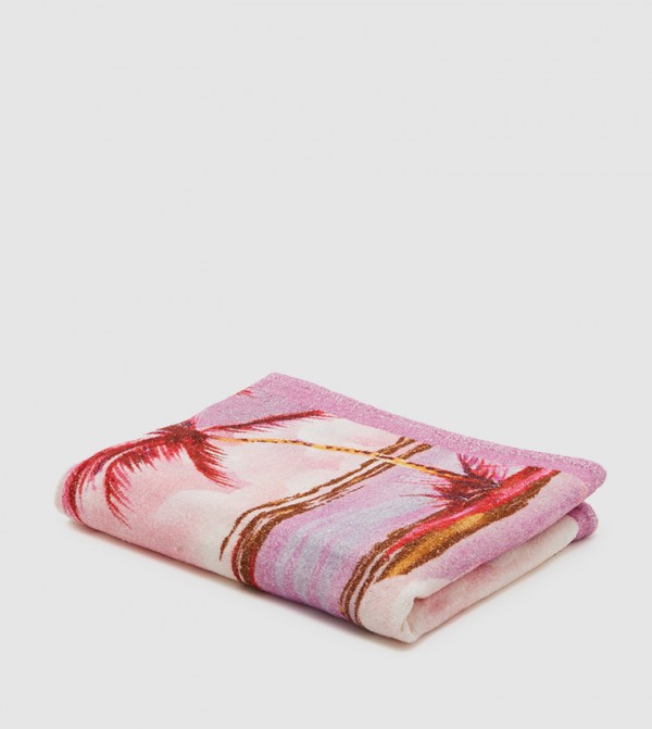 تومي جينز  أوشحة صوفية - وردي Woollen Scarves