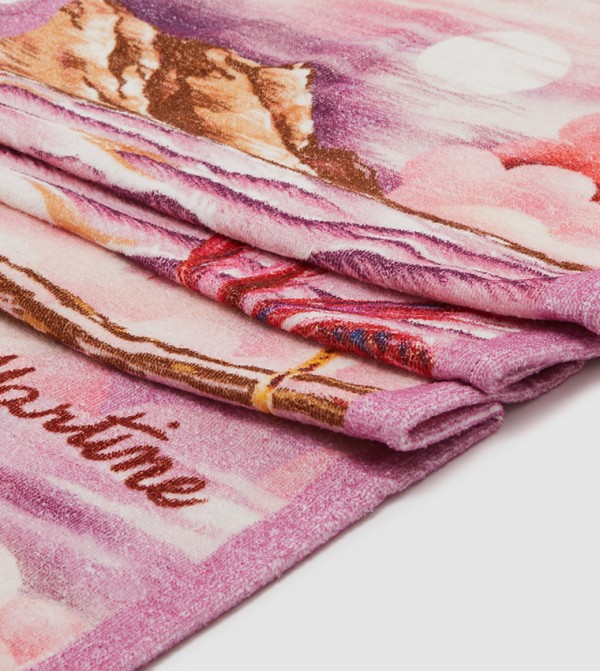 تومي جينز  أوشحة صوفية - وردي Woollen Scarves