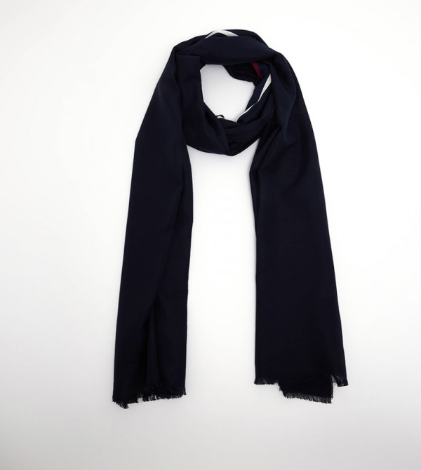 تومي هيلفيغر  أوشحة صوفية - كحلي Woollen Scarves