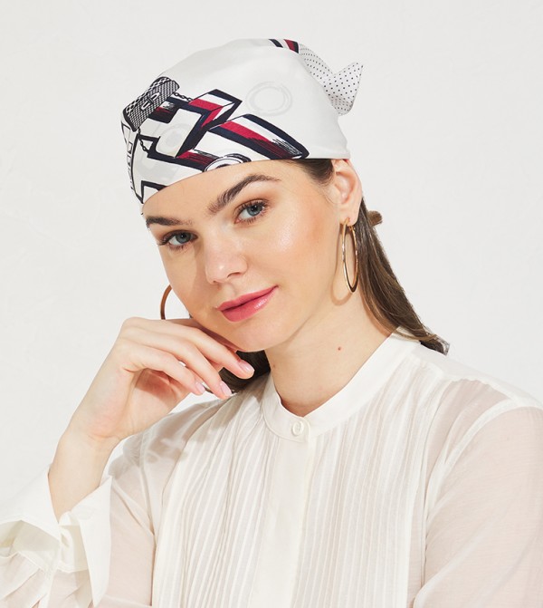 Tommy Hilfiger  Scarves - White Silk Scarves