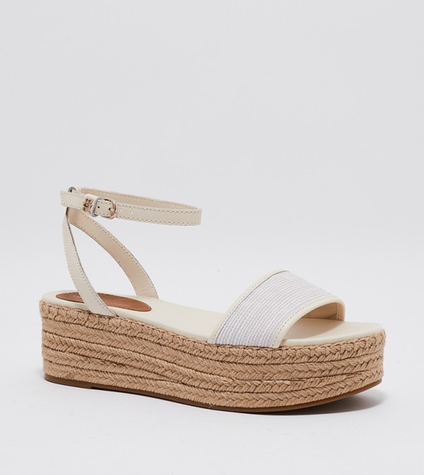 Tommy Hilfiger  - Beige Flat Sandals