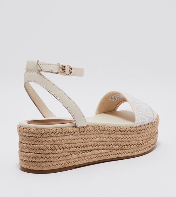 Tommy Hilfiger  - Beige Flat Sandals
