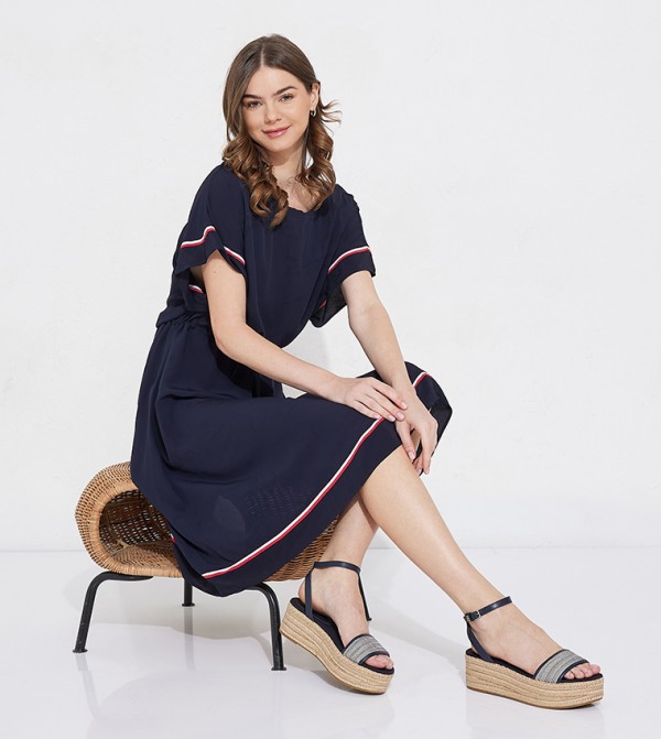 Tommy Hilfiger  - Blue Flat Sandals