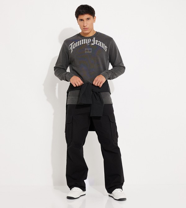 Tommy Jeans  Hoodies & Sweatshirts - Black Sweatshirts