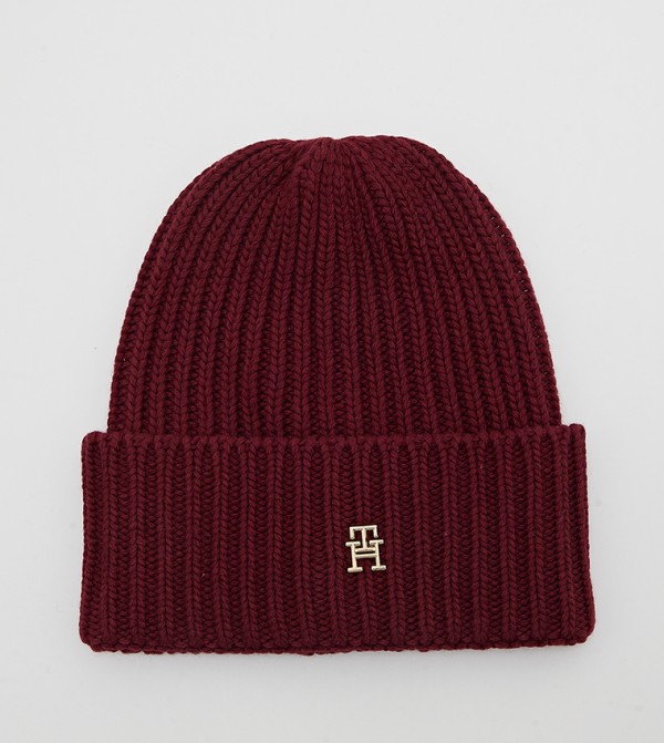 Tommy Hilfiger  Caps & Hats - Maroon Beanies