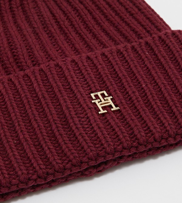 Tommy Hilfiger  Caps & Hats - Maroon Beanies