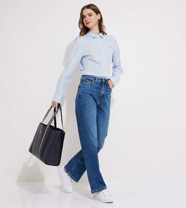 Tommy Hilfiger  kimono-denim-slipons - Blue Straight Jeans