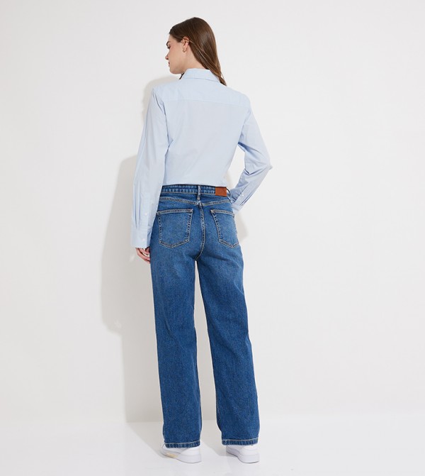 Tommy Hilfiger  kimono-denim-slipons - Blue Straight Jeans